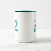 Tasse 2 Couleurs Fier maman de deux (Centre)