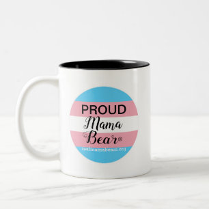 Tasse 2 Couleurs Fier maman moug en blanc
