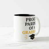 Tasse 2 Couleurs Fier parent d'un diplômé (Devant droit)