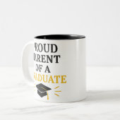 Tasse 2 Couleurs Fier parent d'un diplômé (Devant gauche)