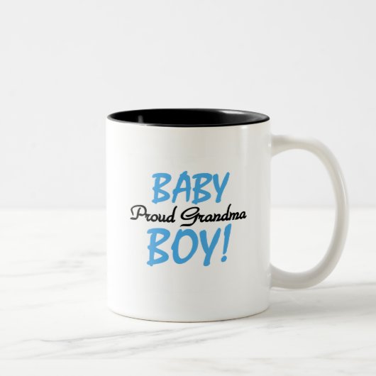 Tasse 2 Couleurs Fier T-shirts et cadeaux pour bébé grand-mère (Droit)