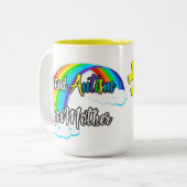 Tasse 2 Couleurs Fière autisme Godmère (Devant gauche)
