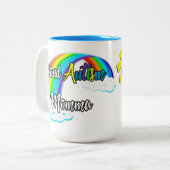 Tasse 2 Couleurs Fière autisme Momma Pastel puzzles (Devant gauche)
