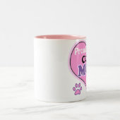 Tasse 2 Couleurs Fière Collie Maman (Centre)