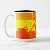 Tasse 2 Couleurs Fière d'être ingénieur d'exploitation couleurs sud (Gauche)