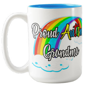 Tasse 2 Couleurs Fière grand-mère autiste