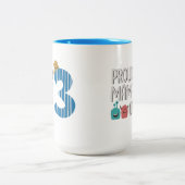 Tasse 2 Couleurs Fière maman des trois (Centre)