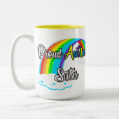 Tasse 2 Couleurs Fière soeur de l'autisme (Gauche)