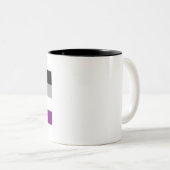 Tasse 2 Couleurs Fierté asexuelle (Devant droit)
