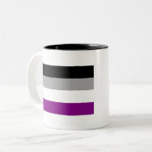 Tasse 2 Couleurs Fierté asexuelle (Devant gauche)