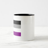 Tasse 2 Couleurs Fierté asexuelle (Centre)
