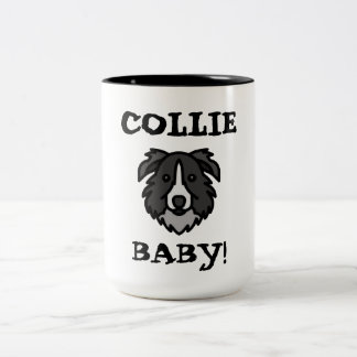Tasse 2 Couleurs Fierté de l'amant du Border Collie Design de chien