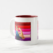 Tasse 2 Couleurs Fierté lesbienne (Devant gauche)
