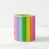 Tasse 2 Couleurs Fierté LGBTQ - drapeau arc-en-ciel (Centre)