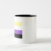 Tasse 2 Couleurs Fierté non binaire (Centre)