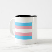 Tasse 2 Couleurs Fierté transgenre (Devant gauche)