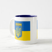 Tasse 2 Couleurs Fierté ukrainienne (Devant gauche)