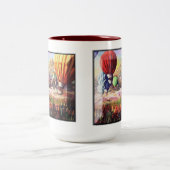 Tasse 2 Couleurs "Fiesta chaude de ballon à air" (Centre)