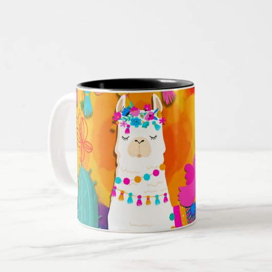 Tasse 2 Couleurs Fiesta Llama (Devant gauche)