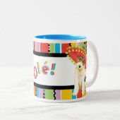Tasse 2 Couleurs Fiesta Wire Fox Terrier (Devant droit)