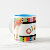 Tasse 2 Couleurs Fiesta Wire Fox Terrier (Devant gauche)