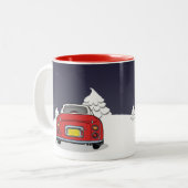Tasse 2 Couleurs Figaras Fête Rouge Figaro Voiture (Devant gauche)