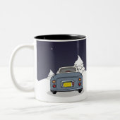 Tasse 2 Couleurs Figaras Fêtes Lapis Gris Figaro Voiture (Gauche)