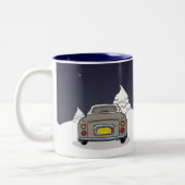 Tasse 2 Couleurs Figaras Fêtes Topaz Mist Figaro Voiture (Gauche)