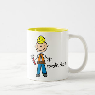 Tasse 2 Couleurs Figure de bâton de construction