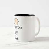 Tasse 2 Couleurs Figure Docteur Stick (Devant droit)