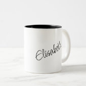 Tasse 2 Couleurs Fille avec ruban (Devant droit)