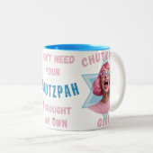 Tasse 2 Couleurs Fille Chutzpah (Devant droit)