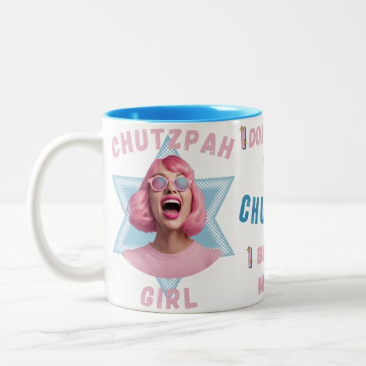Tasse 2 Couleurs Fille Chutzpah (Gauche)