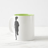 Tasse 2 Couleurs Fille courante fraîche (Devant gauche)