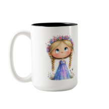 Fille couronne de fleurs fantaisiste Art pour enfa