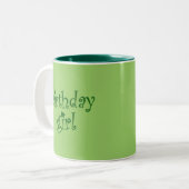 Tasse 2 Couleurs Fille d'anniversaire pour les filles (Devant gauche)