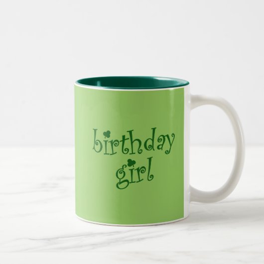 Tasse 2 Couleurs Fille d'anniversaire pour les filles (Droit)