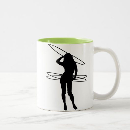 Tasse 2 Couleurs Fille de cercle de danse polynésienne ; Cool (Droit)