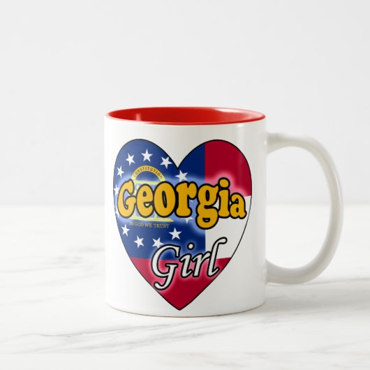 Tasse 2 Couleurs Fille de Géorgie (Droit)