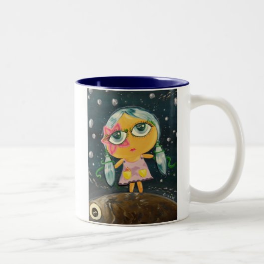 Tasse 2 Couleurs Fille de la mer (Droit)