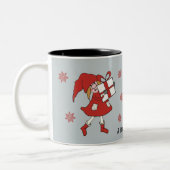 Tasse 2 Couleurs Fille de Noël (Gauche)