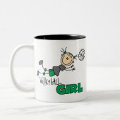 Tasse 2 Couleurs Fille de volleyball (Gauche)