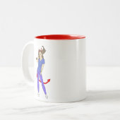 Tasse 2 Couleurs fille diable (Devant gauche)