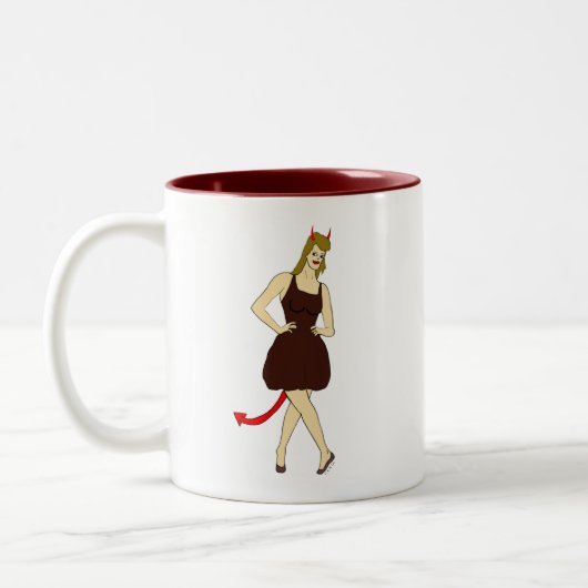 Tasse 2 Couleurs fille diable (Gauche)