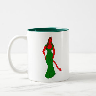 Tasse 2 Couleurs fille diabolique