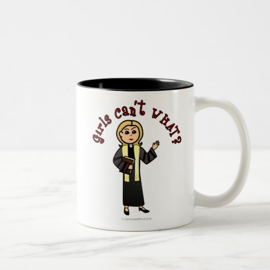 Tasse 2 Couleurs Fille du pasteur de Blonde (Droit)