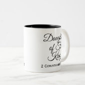 Tasse 2 Couleurs Fille du Roi Christian Inspirational (Devant droit)
