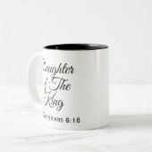 Tasse 2 Couleurs Fille du Roi Christian Inspirational (Devant gauche)