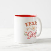 Tasse 2 Couleurs Fille du Texas (Devant droit)
