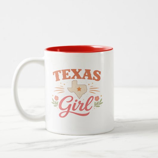 Tasse 2 Couleurs Fille du Texas (Gauche)